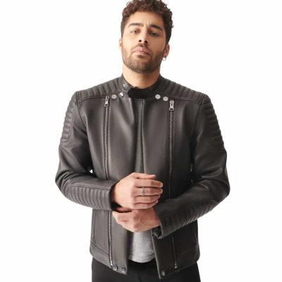 grey jacket men