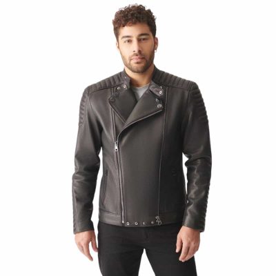 Dean Blackout Leather Jacket