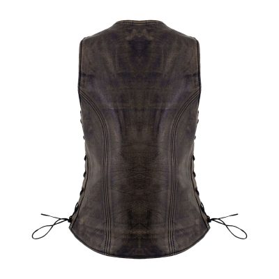 Caramel Deluxe Women's Leather Vest (2)