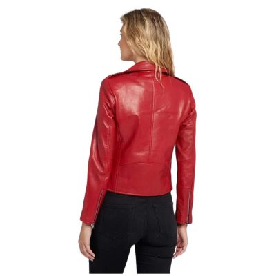 CrimsonRose Women Genuine Leather Jacket