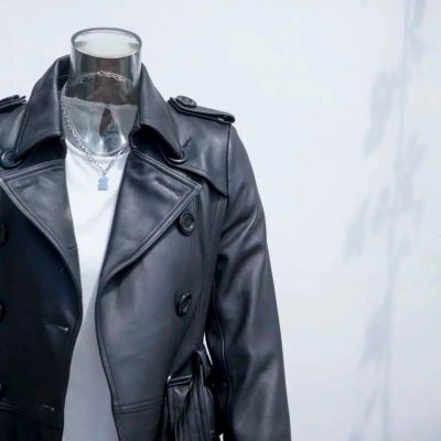 Obsidian Black Mens Slim Leather Jacket