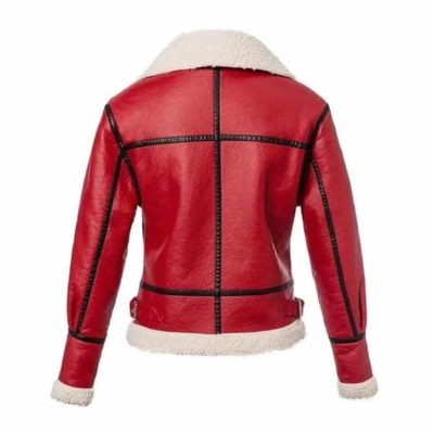 Aviator Red B3 Bomber Jacket