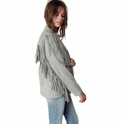 Fringe Gray Western Jacket 