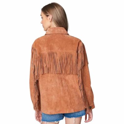 Fringes Classical Suede Leather Jacket