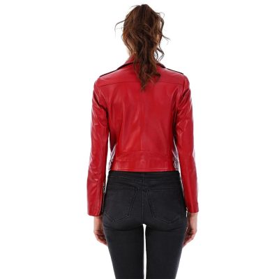 CrimsonHue Women's Genuine Leather Jacket