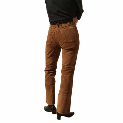 Low Rise Women's Suede Pants