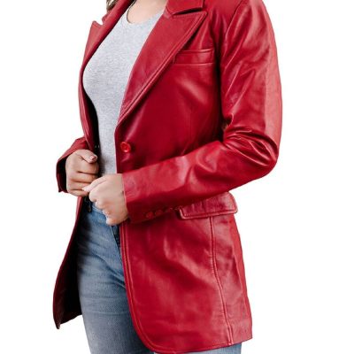 red leather jacket