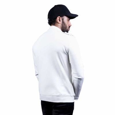 Solstice Men's White Leather Jacket