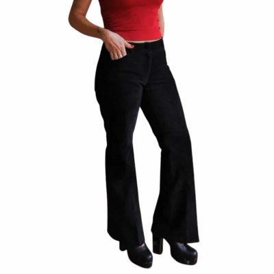 Suede Bell Bottoms Women Pant