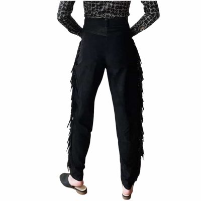 Suede Fringe Concho Western Pants