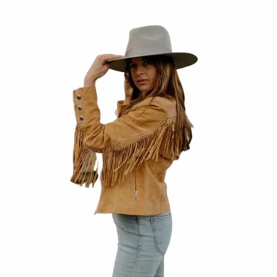 Vintage Fringe Leather Jacket