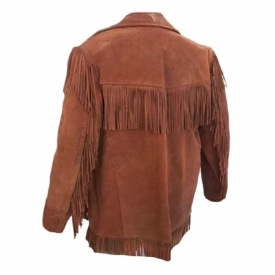 Western Cowboy Brown Suede Jacket