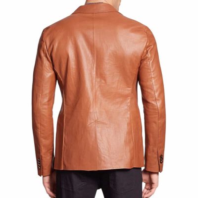 Men's Lambskin Leather Blazer