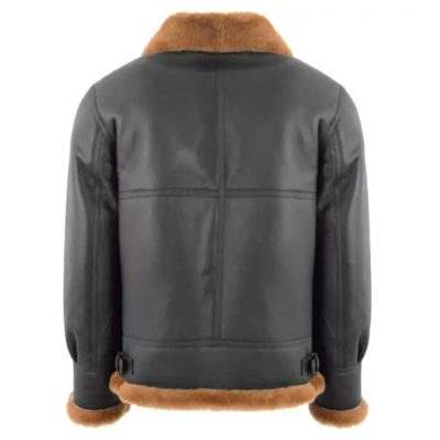 Genuine Matte Black B3 Bomber Jacket
