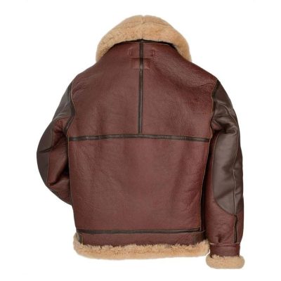 Mens Brown B3 Bomber Shearling Jacket