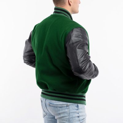 Dantee Green And Black Varsity Jacket
