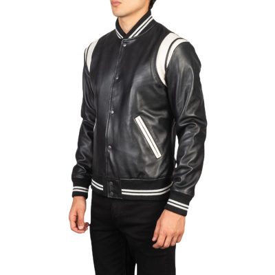 Men Urban style leather varsity jackets