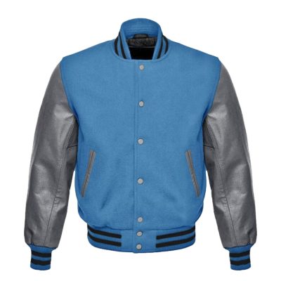 Sporty men's varsity leather jackets