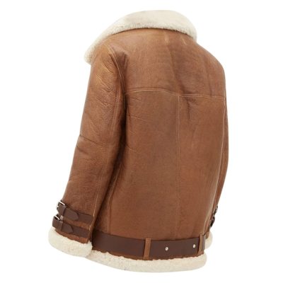 Frances Women’s Brown B3 Bomber Shearling Jacket