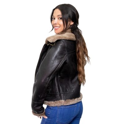 Women’s B3 Aviator Shearling Sheepskin Bomber Jacket