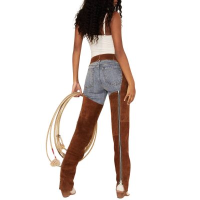 Cowgirl Brown Western Chaps