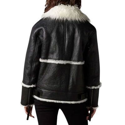 Stylish Women B3 Black Shearling Jackets