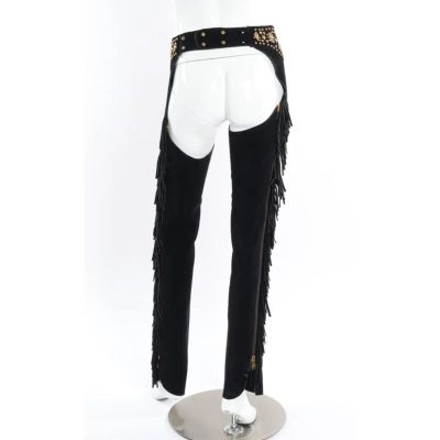 Womens Rear Fringed Western Chaps