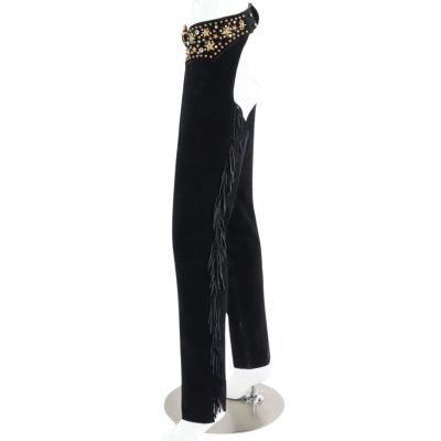 Womens Rear Fringed Western Chaps