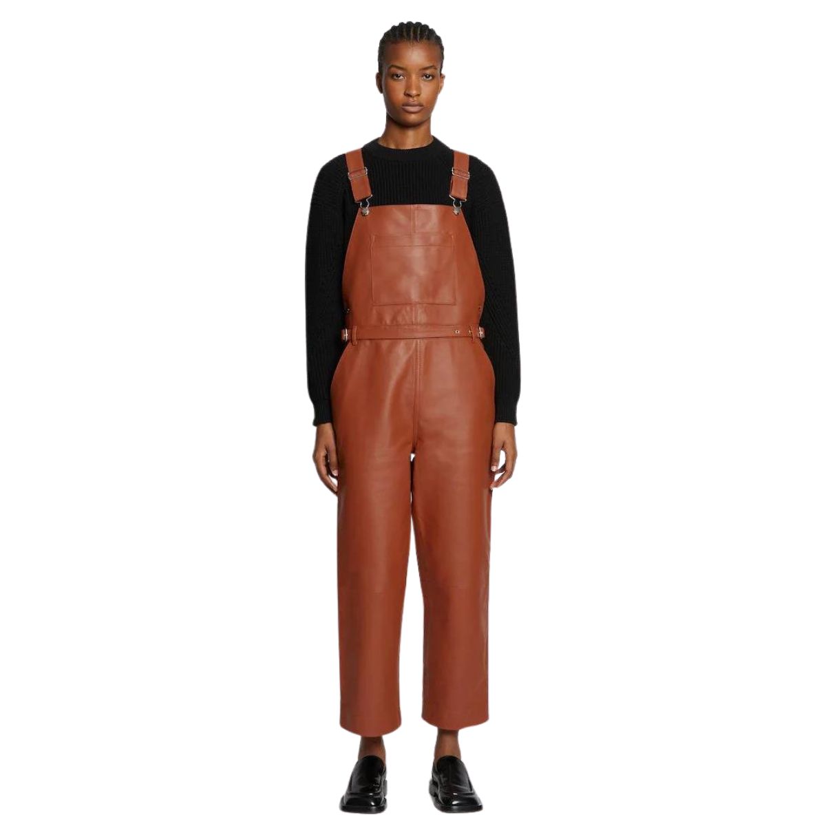 Womens brown Sheepskin Leather overall