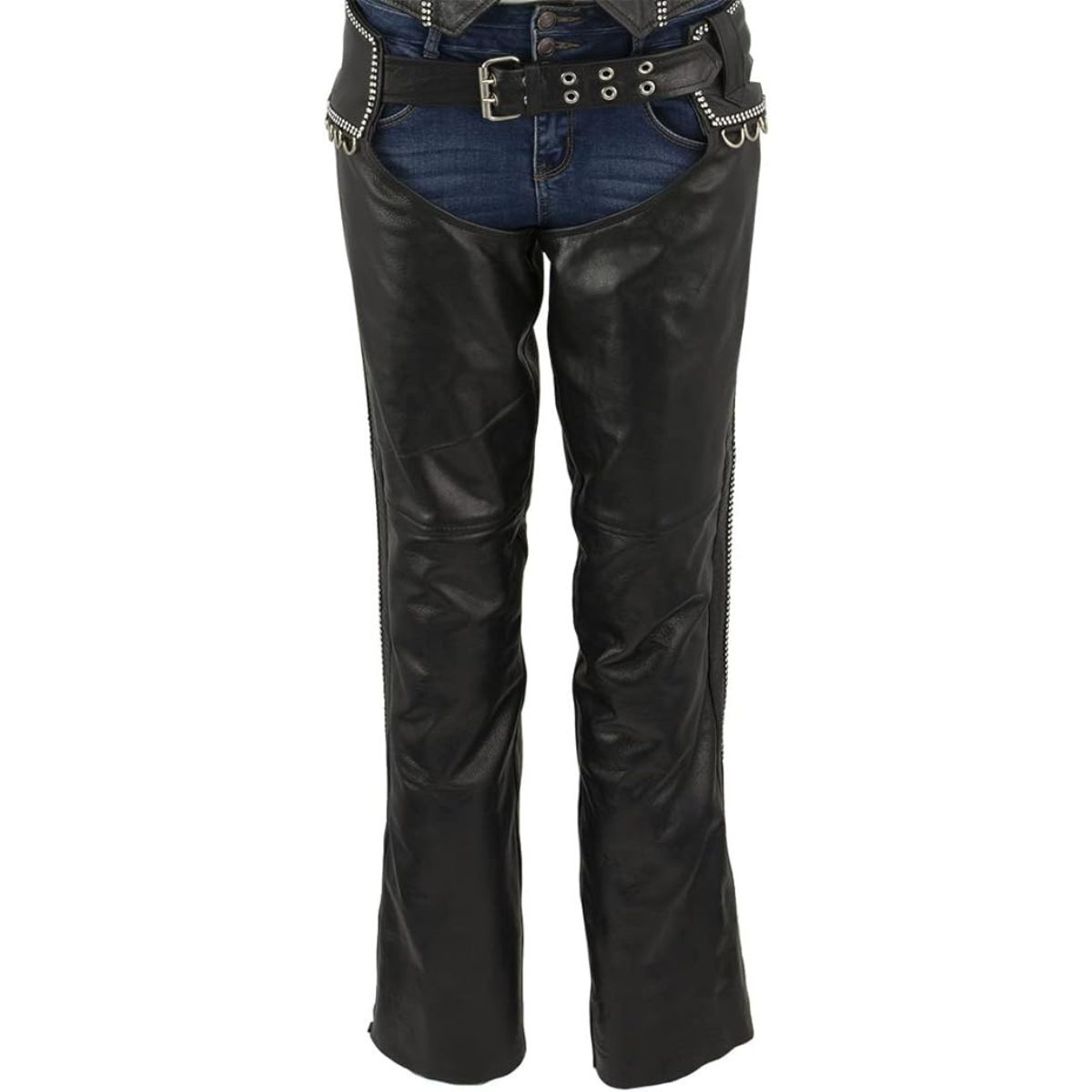 Women Motorcycle Leather Chaps