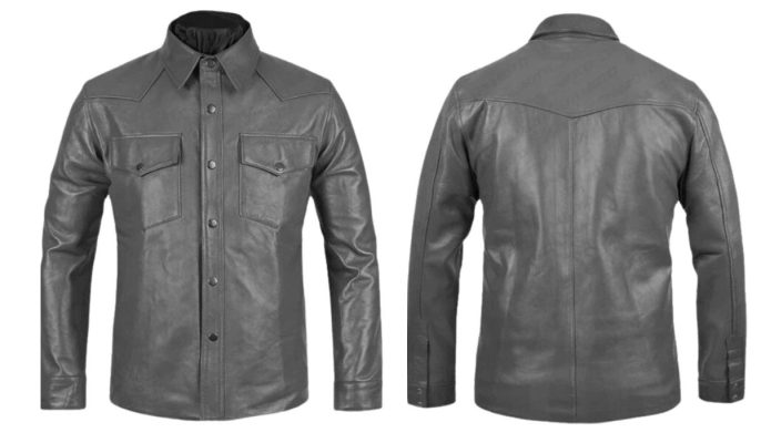Elite Fusion Men’s Leather Shirt