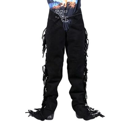 Ethan Black Western Chaps For Sale